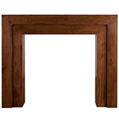 Vermont Wooden Fire Surround Dark Lacquered Acacia Range